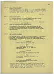 Moe Howard's 22pp. Partial Script Dated April 1936 for The Three Stooges Film ''A Pain in the Pullman'' -- With Annotations in Moe's Hand -- Likely Script Changes as Unbound -- Very Good Condition